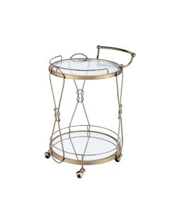 Zekera Serving Cart; Champagne YF