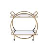 Traverse Serving Cart; Champagne & Mirrored YF