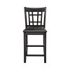 Traditional Design Dark Cherry Finish Counter Height Dining Set 5pc Table w Extension Leaf and 4 Counter Height Chairs