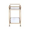 Traverse Serving Cart; Champagne & Mirrored YF