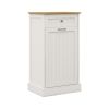 One Drawers and One-Compartment Tilt-Out Trash Cabinet Kitchen Trash Cabinet-White