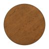 TOPMAX Mid-Century Solid Wood Round Dining Table for Small Places, Walnut Table