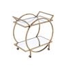 Traverse Serving Cart; Champagne & Mirrored YF