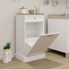 One Drawers and One-Compartment Tilt-Out Trash Cabinet Kitchen Trash Cabinet-White