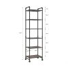 6-story corner shelf plant flower shelf rack bathroom storage tower industrial style practical storage rack metal frame modern furniture home office