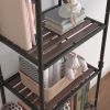 6-story corner shelf plant flower shelf rack bathroom storage tower industrial style practical storage rack metal frame modern furniture home office