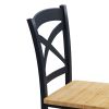 5-Piece Dining Table Set Home Kitchen Table and Chairs Industrial Wooden Dining Set with Metal Frame and 4 Chairs;  Oak