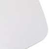 White Square Dining Table, Modern Tulip Kitchen Dinner Table with Pesdestal Base for 2 or 4 Persons, White