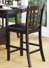 Traditional Design Dark Cherry Finish Counter Height Dining Set 5pc Table w Extension Leaf and 4 Counter Height Chairs