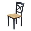 5-Piece Dining Table Set Home Kitchen Table and Chairs Industrial Wooden Dining Set with Metal Frame and 4 Chairs;  Oak