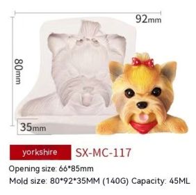 Corgi Fondant Silicone Mold DIY Baking (Option: Yorkshire)