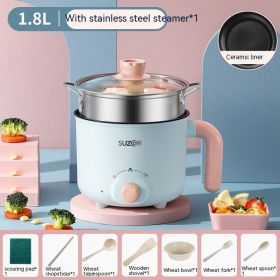 Electric Cooker Dormitories For Student Households, Small And Mini (Option: 1.8L with Steel cage-EU)