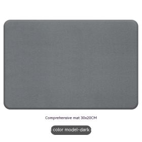 Natural Diatom Mud Hydrophilic Pad Simple Washstand Storage Pad (Option: Dark Gray Comprehensive Pad)