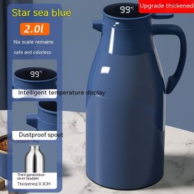 Household Large Capacity Dust Insulation Pot (Option: 5l Star Sea Blue)