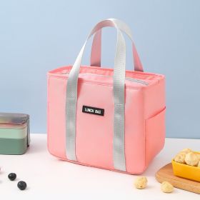 Thickened Bento Bag With Rice Bag In Large Size (Color: pink)