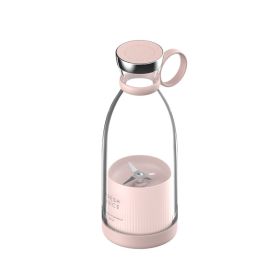 Portable Electric Juicer Blender Usb Mini Fruit Mixers Juicers Fruit Extractors Food Milkshake Multifunction Juice Maker Machine (Color: pink)