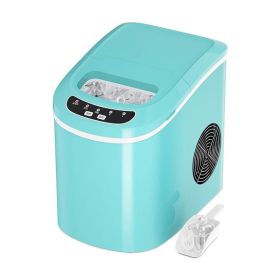 Household Mini Portable Countertop Ice Maker (Color: green)