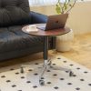 Movable Adjustable Coffee Table 360 Swivel Counter Bar Height Aluminum Star Base Movable for End Table Dining Room Home Kitchen Table