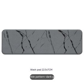 Natural Diatom Mud Hydrophilic Pad Simple Washstand Storage Pad (Option: Marbling Toiletries Mat)